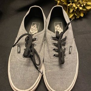 Vans-Grey/White, Men’s-6, Women’s-7.5